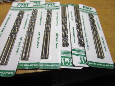 #20 HSS 135° Split Point Black and Gold Finish FMT  Jobber Drill 12 ITEMS