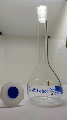 2x 50 Ml Volumetric Flask Class A Din Ns 12 21 Accuracy 0 001 Boro 3 3 Ebay