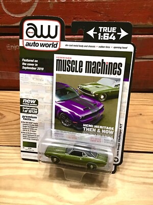 2020 AW Auto World Muscle Machines 1970 Dodge Challenger RT Toy Car 