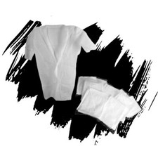 Kimono monouso da estetista Ro.ial, TNT bianco