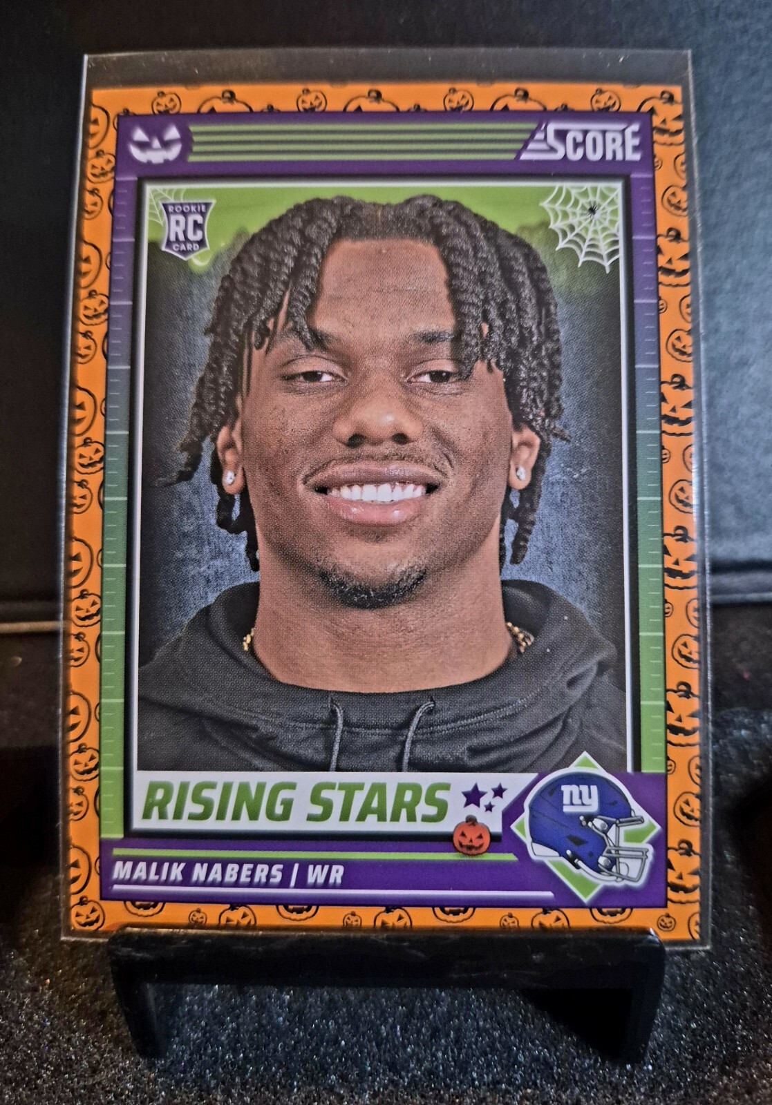 2024 Panini Score-A-Treat - Rising Stars Orange Pumpkins #37 Malik Nabers (RC)