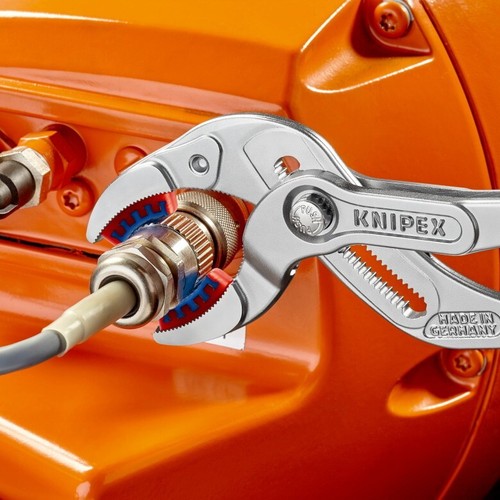 Knipex QUALITY CHROME Cobra 250mm Pipe Connector Siphon Gripping Pliers 8113250 - Picture 8 of 11