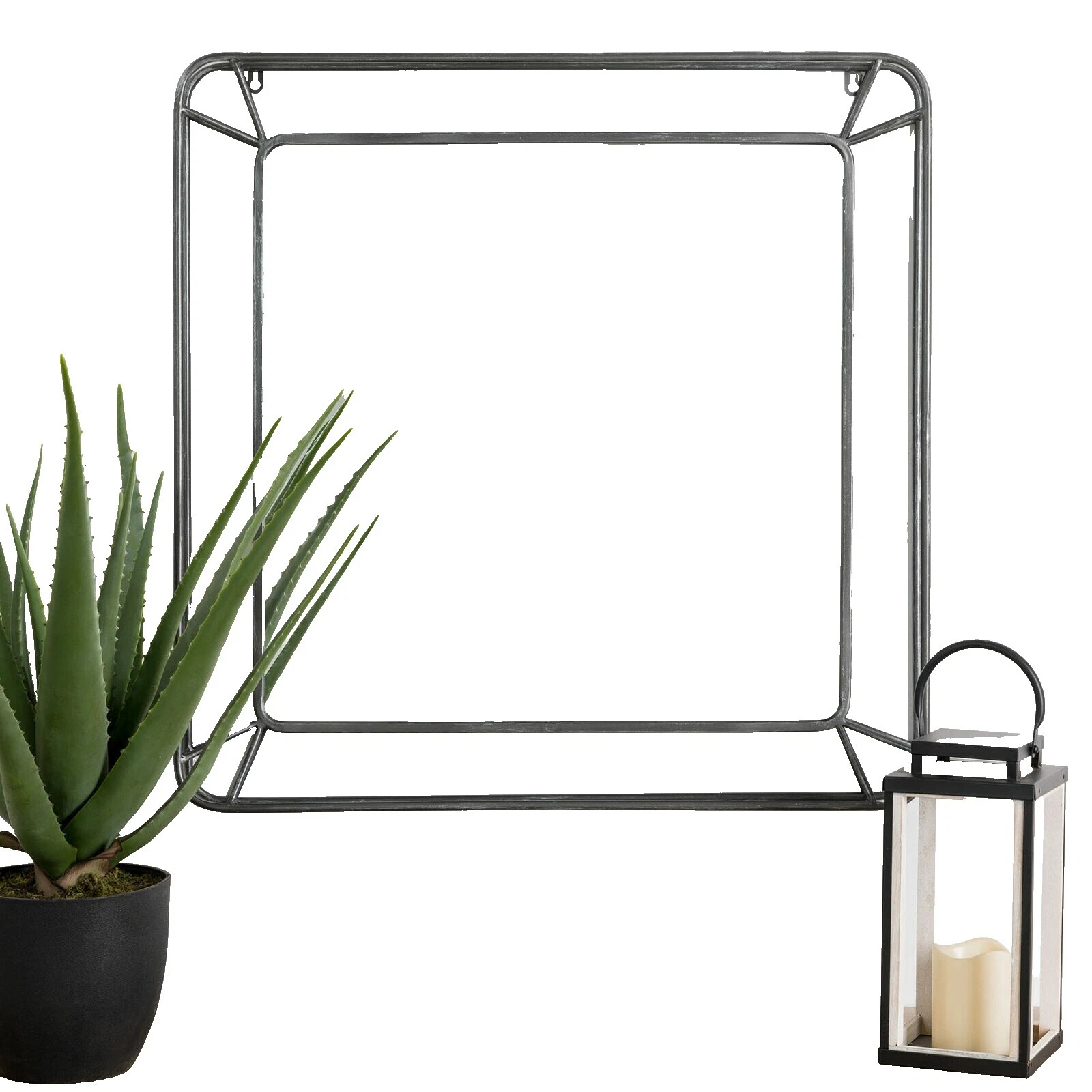 Bedroom Iron Frame Square Home Décor Mirrors