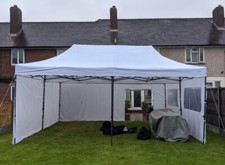6m x 6m Gazebo (White / Black) - TO HIRE