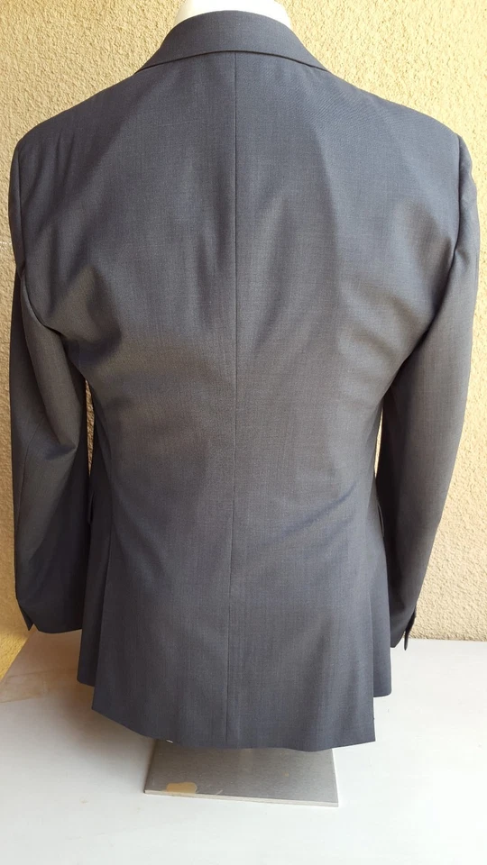 PRADA Milano Tailored Blk Black Label Wool 2 Btn Sport Coat Italy 46R MEX 56R EU - Imagem 4 de 4
