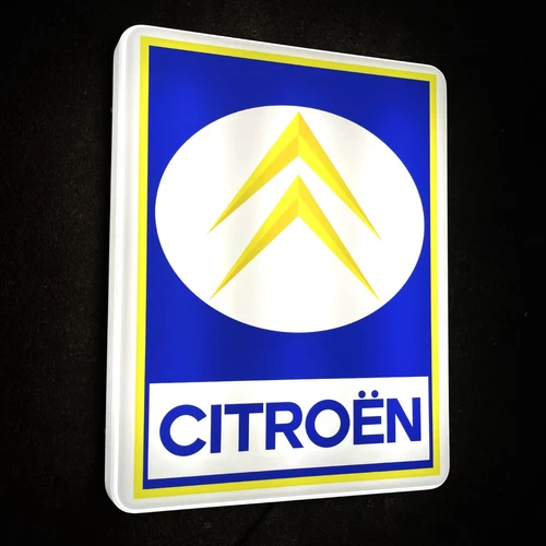 CITROEN 1966-1985 LED ILLUMINATED LIGHT UP BOX GARAGE SIGN AUTOMOBILIA GASOLINE - Picture 2 of 12