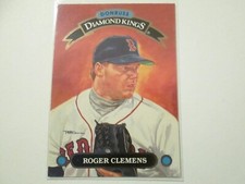 1992 Donruss Diamond Kings Baseball Roger Clemens Boston Red Sox