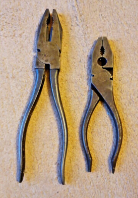 Vintage Wilkinsons Werkzeug 8'' Kombizange & ein weiteres kleineres Paar