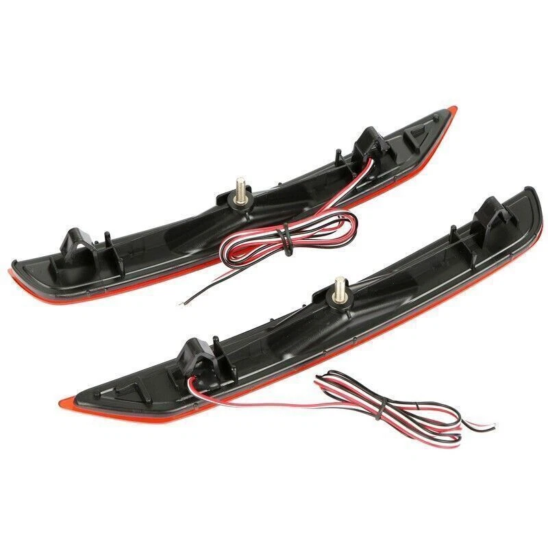 Luz de freno de parada trasera reflector parachoques trasero LED lente roja para 09+ Subaru Forester Foto 4 de 4