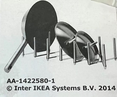 New Ikea Variera Pot Lid Organizer Stainless Steel Multi-use Adjustable length - Picture 5 of 5