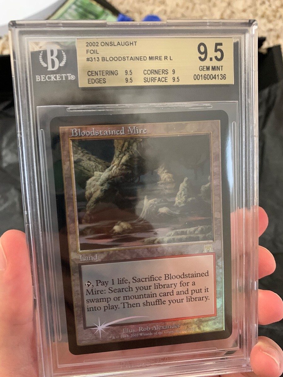 Bloodstained Mire Onslaught Foil Gem Mint MTG BGS 9.5 | eBay