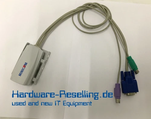 MINICOM 1su51059 RJ-45 Vers VGA + Ps/2 KVM Sur Ethernet Mur Support