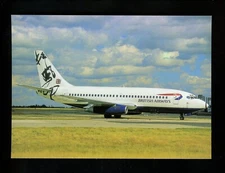 Aviation Airplane Airline Postcard #200 British Airways Boeing B737 236 Paris 