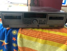 Vintage JVC TD-W215 Double Cassette Deck - Dual Tape Player Recorder