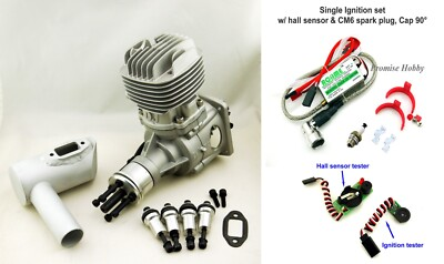 #ad DJ 72cc V2 Gas Petrol Engine w Ignition amp; Muffler for RC Airplane Clearance $289.00