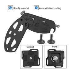 1 Piece Camera Waist Buckle Metal Material Black Pocket Hanger Strap For Waist