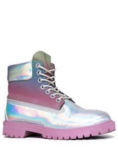 YRU Youth Rise Up STR8UP Hologram Reflective Pink Women's Shoes Sneakers Urban