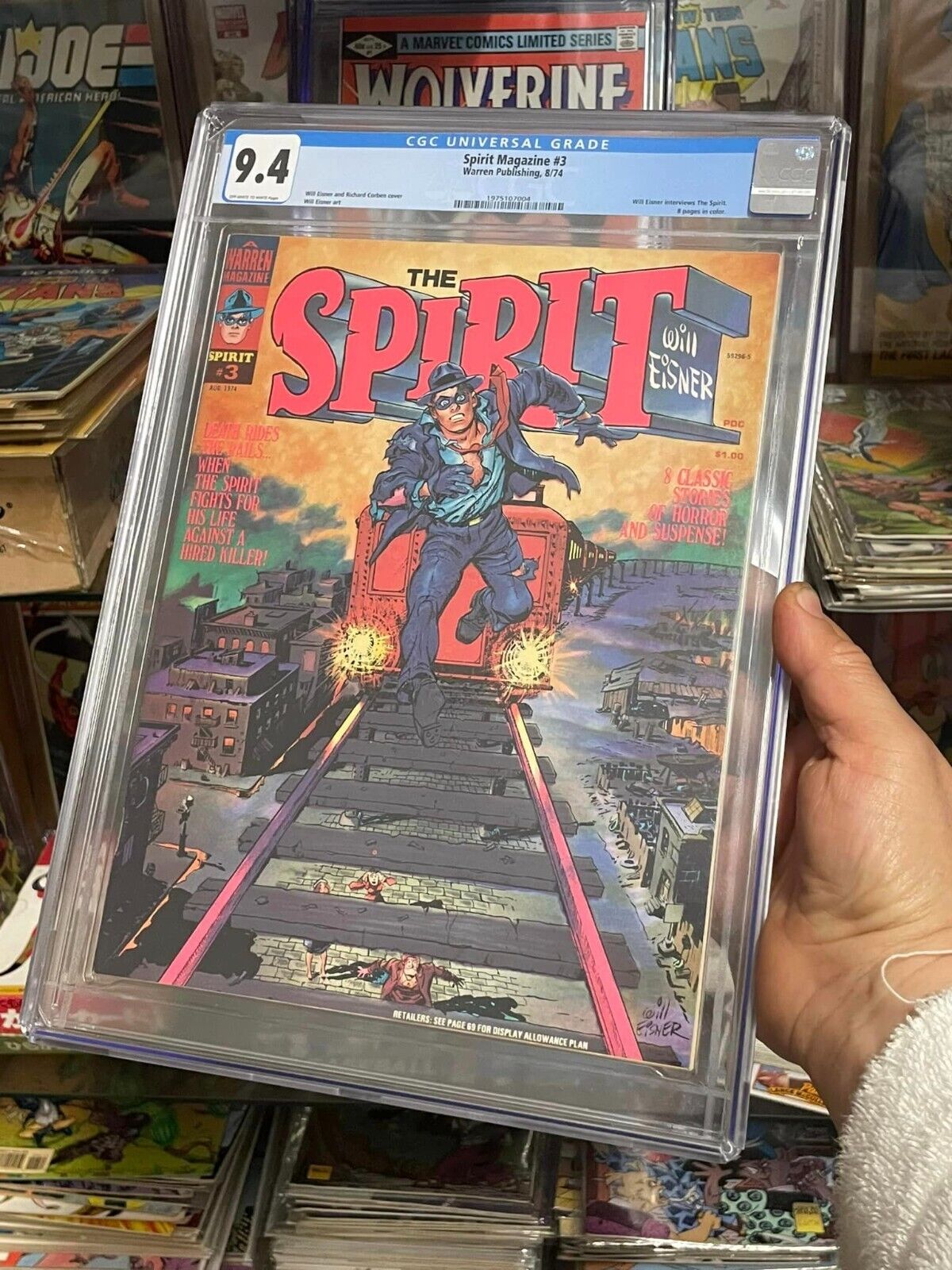 The Spirit Magazine #3 (CGC 9.4 - WARREN 1974) Will Eisner