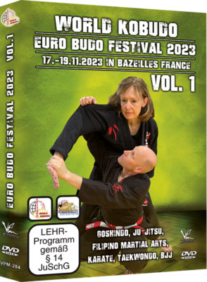 World Kobudo Euro Budo Festival 2023 Vol.1 DVD BJJ Goshindo Ju-Jutsu