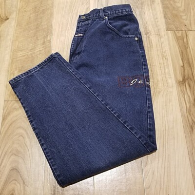 Vtg 90s BOSS by IG Design Baggy Jeans 36 35x31 USA Made Compton Hip Hop Spellout
