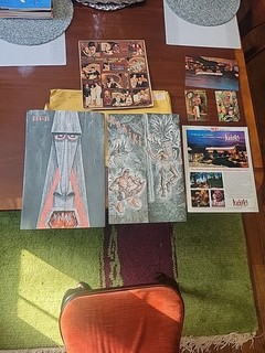 Cartoline vintage originali Kahiki Supper Club menu bevande e cibo Tiki Bar 1968