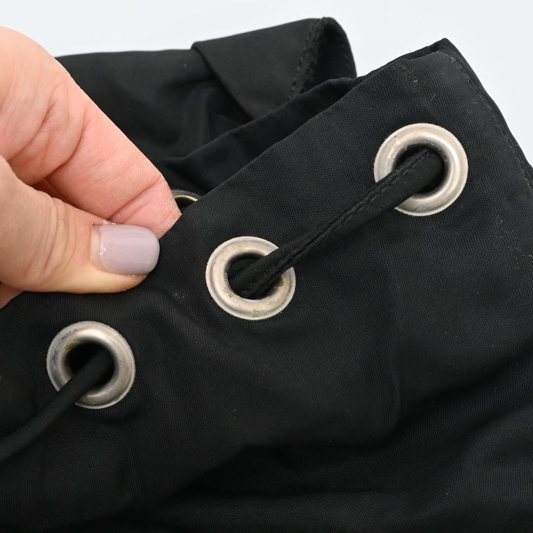 PRADA backpack triangular logo black From Japan P… - image 18