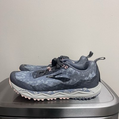 Brooks Caldera 3 Womens Running Shoes Sneakers  Gray Pale Peach Size 9.5 B
