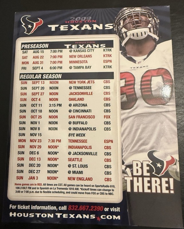 Houston Texans & Oilers Memorabilia 