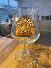 GRAIN d'ORGE Stemmed Belgian Beer Glass .25L RARE