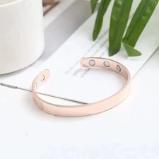Pure Copper Magnetic Therapy Bracelet Arthritis Pain Relief Men Women Healing