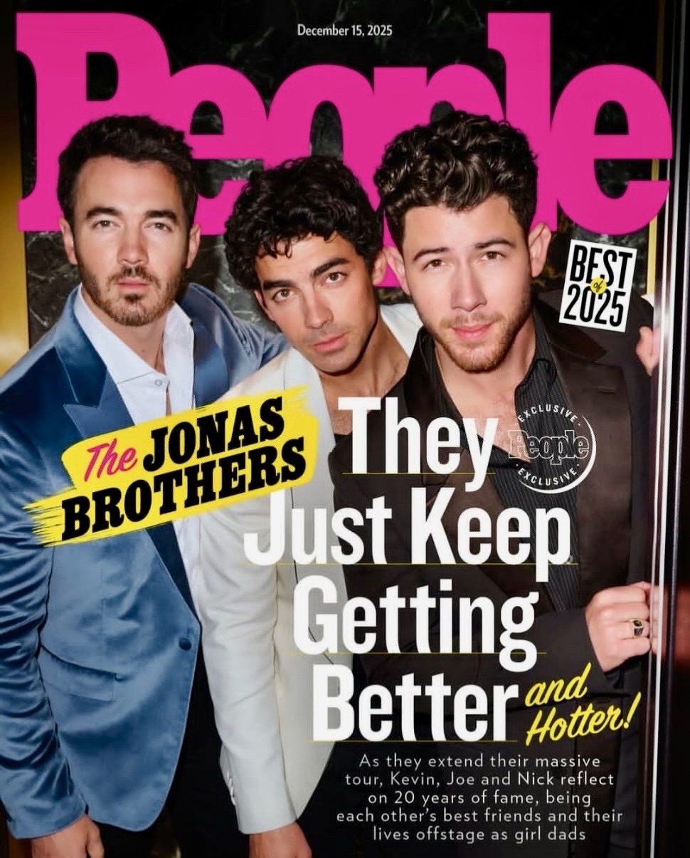 THE JONAS BROTHERS - PEOPLE MAGAZINE - DECEMBER 2025 - BRAND NEW