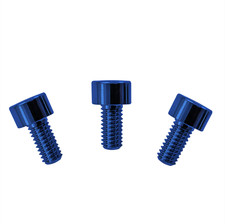 Floyd Rose FRNCSBLP Stainless Steel Locking Nut Clamping Screws, Set of 3, Blue