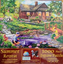 JIGSAW PUZZLE "SUMMER RETREAT" SUNS OUT 1000 BRAND NEW FREE SHIPPING