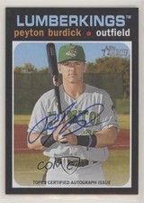 2020 Topps Heritage Minor League Edition Real One Peyton Burdick Auto 4l3