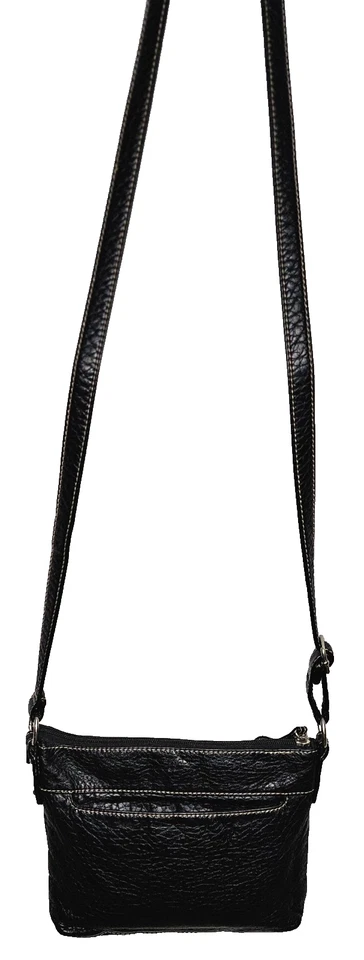 BOLSA BANDOLERA ST JOHN'S BAY BLACH PVC PEQUEÑA MULTI CREMALLERA BOLSILLO CORREA AJUSTABLE ¡BONITA! Foto 4 de 4