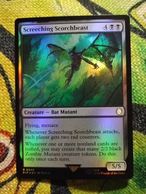 FOIL Screeching Scorchbeast - Fallout - NM - Magic: The Gathering - MTG