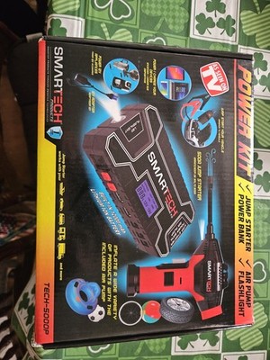 Smart Tech Power Kit Smart Starter With Air Pump And Flashlight Includes