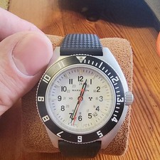 Marathon Arctic Steel Navigator Date Military Aviation Watch, 41mm SSNAV-D