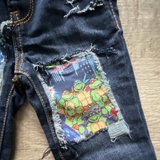 TMNT Boys 12-18 months skinny Denim Jeans ninja turtles
