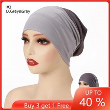 Women Hijab Hair Loss Caps Head Wrap Tube Hats Underscarf Muslim Inner Caps Wrap