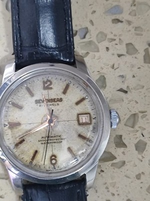 1960s Vintage SEVENSEAS Swiss Watch Dragon Cal F692 Automatic 35mm Working Rare