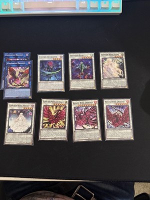 Yugioh Akiza Izinski Rose Dragon Deck -  Black Rose Garden Roxrose Red Black