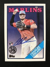 2023 Topps Series 1 1988 #88BA-LEB Charles Leblanc Miami Marlins ON CARD AUTO RC