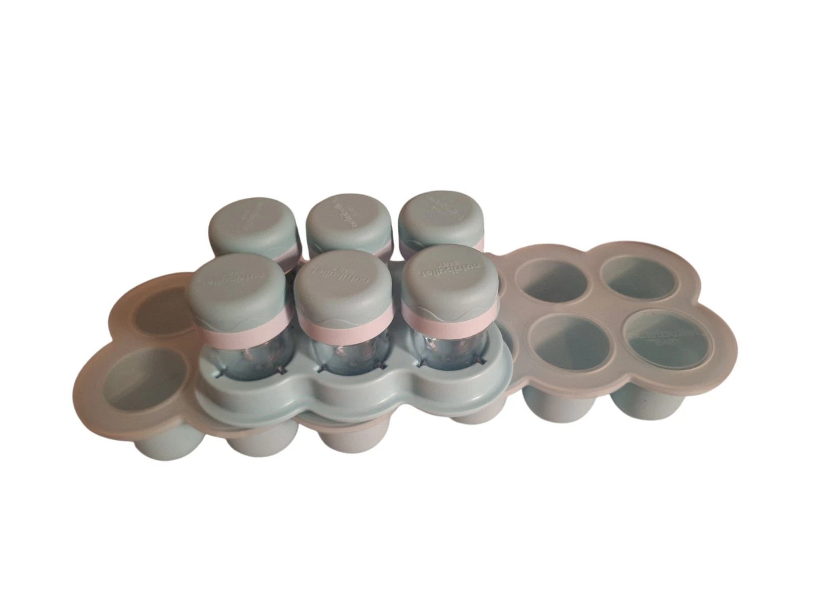 Nutribullet Baby Food Storage Cups & Storage Silicone Units as Shown Large lot