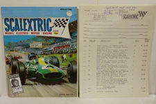 RARE Vintage Scalextric Model Electric Motor Racing 1966 Catalog 6th Edition