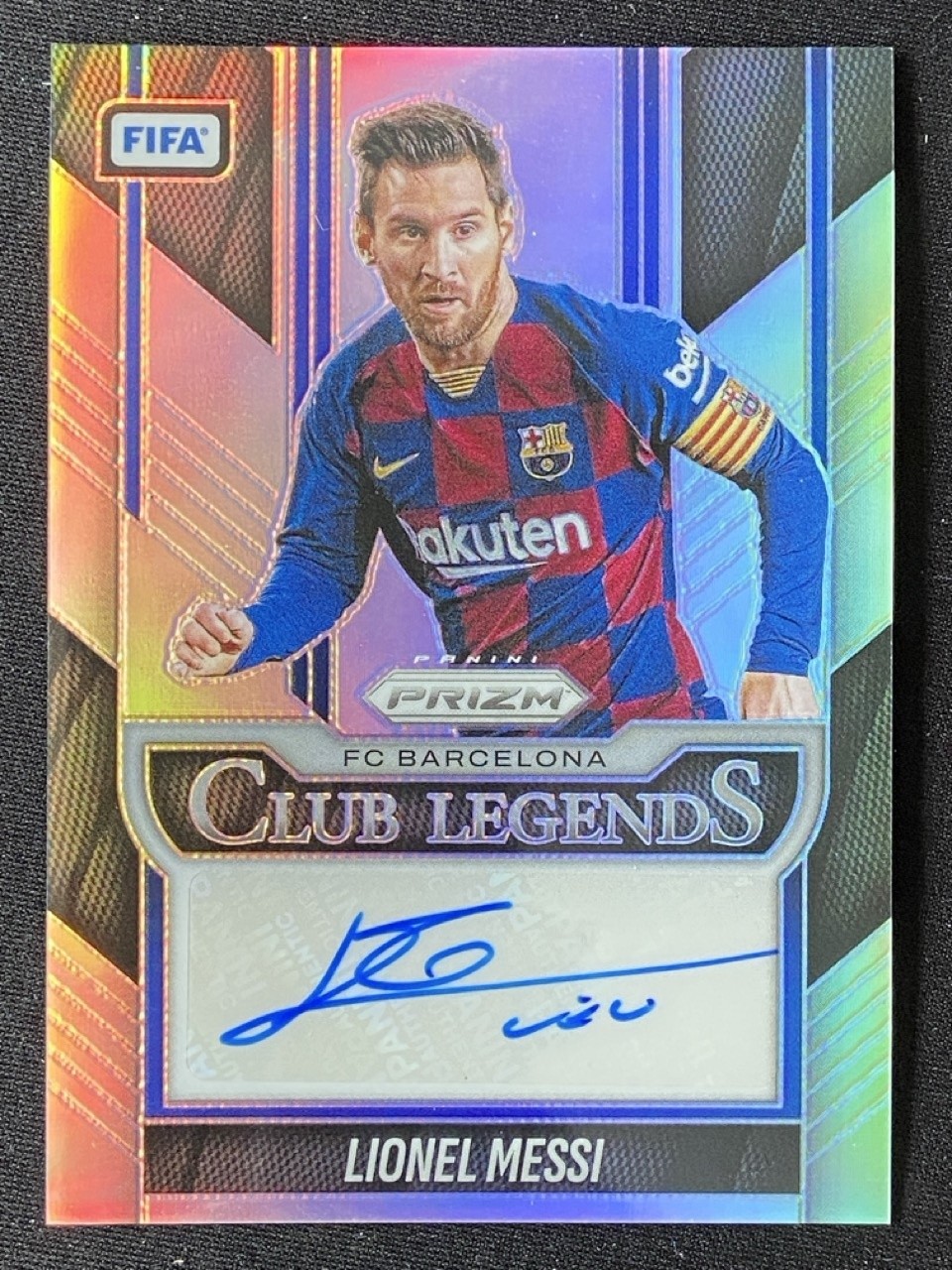 Lionel Messi 2025-26 Panini Prizm FIFA Club Legends Silver Auto /199 #CL-LM