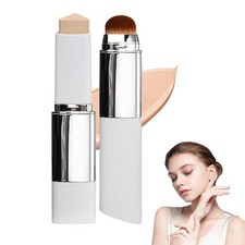 2 Stück Faccelove Foundation Stick Mit Pinsel, 2-In-1 Color Changing Foundation