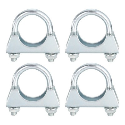 4Pcs Muffler U-Bolt Clamps for 32mm(1-1/4'') Dia U-shaped Exhaust Pipe Clamp