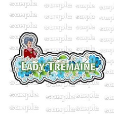 DISNEY Lady Tremaine kgk Premade Scrapbook Page Paper Piece die cut