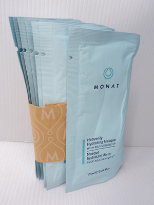 Lot of 9 MONAT Heavenly Hydrating Masque with Rejuveniqe S .34oz Travel Size